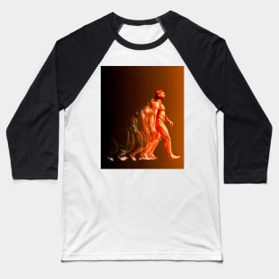 Illustration of the stages in human evolution (E436/0031) Baseball T-Shirt